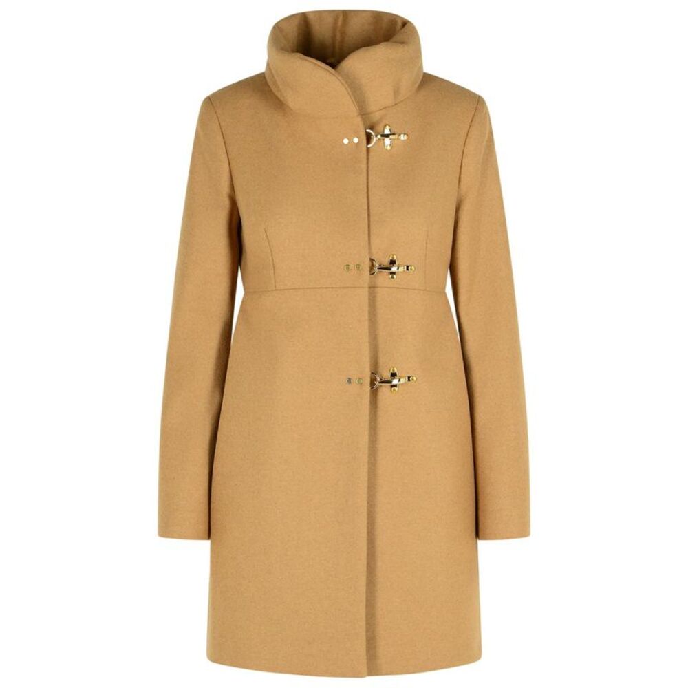 Fay Beige Wool Blend Coat Women